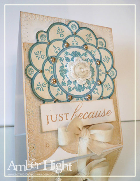 My Faux Doily card inspired by Betsy&#039;s tutorial!