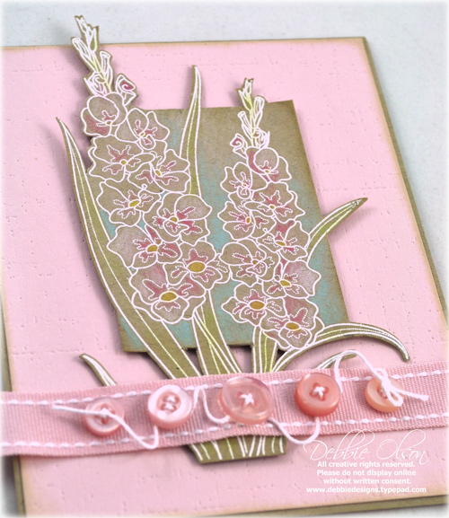 Stamps: Year of Flowers: Gladiolus<br />
Cardstock: Kraft, Sweet Blush<br />
Ink: Versamark,...