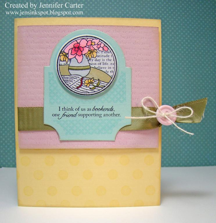 Stamps:  All Booked Up, Polka Dot Basics<br />
Paper: Lemon Tart, Lavender Moon, Aqua Mist,...