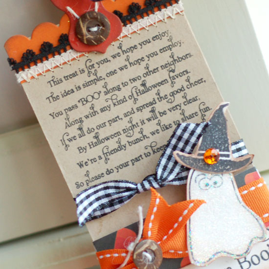 Stamps:  Been Boo'd<br />
Ink:  True Black<br />
Cardstock:  Kraft, Orange Zest,...