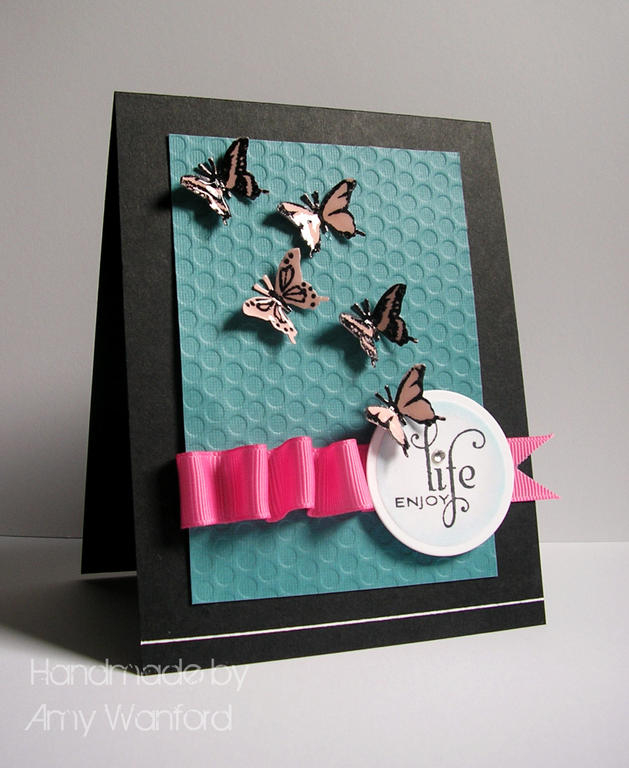 A card made for my first CASE study DT assignment - I was inspired by the colours and dry...