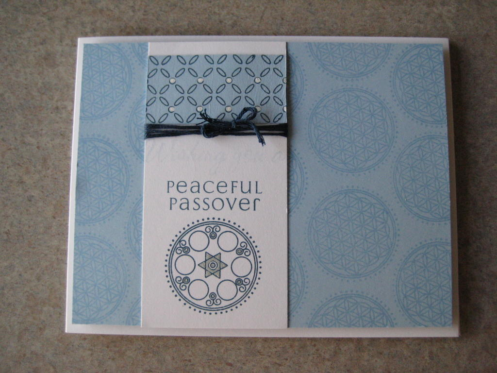 passover card using mazel tov