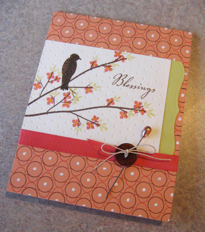 easter card made with no easter sets!