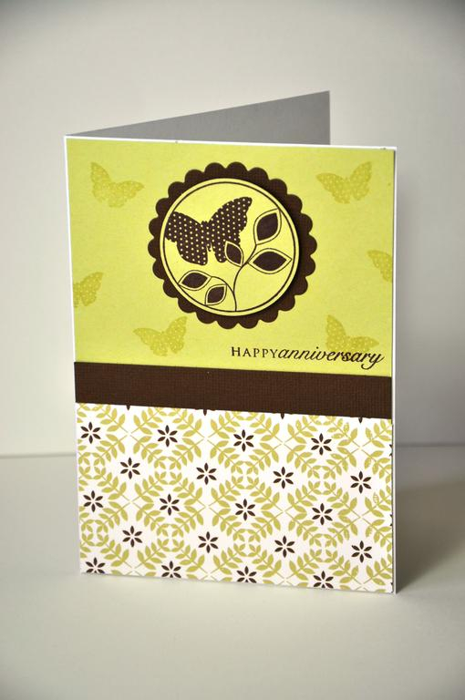 Card made with the round and round stampset