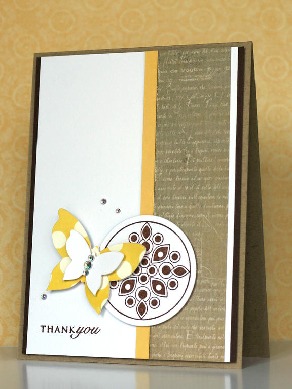 Card - SU! chocolate chip, PTI kraft &amp; harvest gold<br />
Paper - Echo Park sweet...