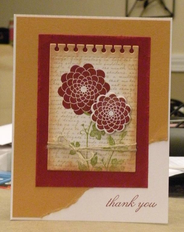 Beautiful Blooms II Vintage Thank You