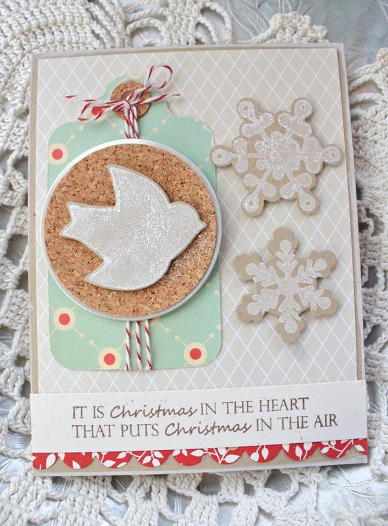Stamps: Peace Be Still,Holiday Spirit Sentiments<br />
Ink: Fresh Snow, Dark Chocolate<br />...