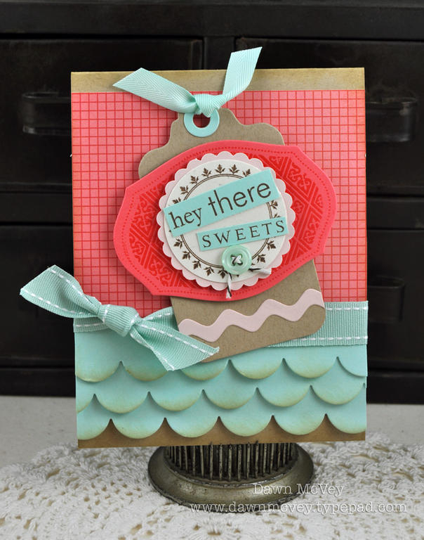 Paper: aqua mist, berry sorbet, sweet blush, kraft, rustic cream, It's Official<br />...