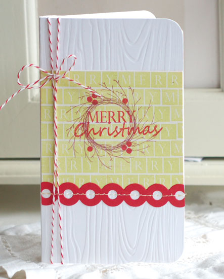 Stamps:  Wreath for All Seasons, Holiday Spirit Sentiments<br />
Ink: Pure Poppy, Dark...