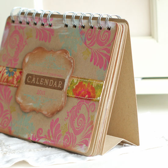 Stamps:  Calendar Basics, Embellishments, Giga Guidelines, Vintage Labels<br />
Ink:  Raspberry...