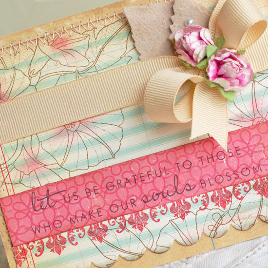 Stamps:  Year of Flowers: Morning Glories, Embellishments<br />
Ink:  Dark Chocolate, Pure...