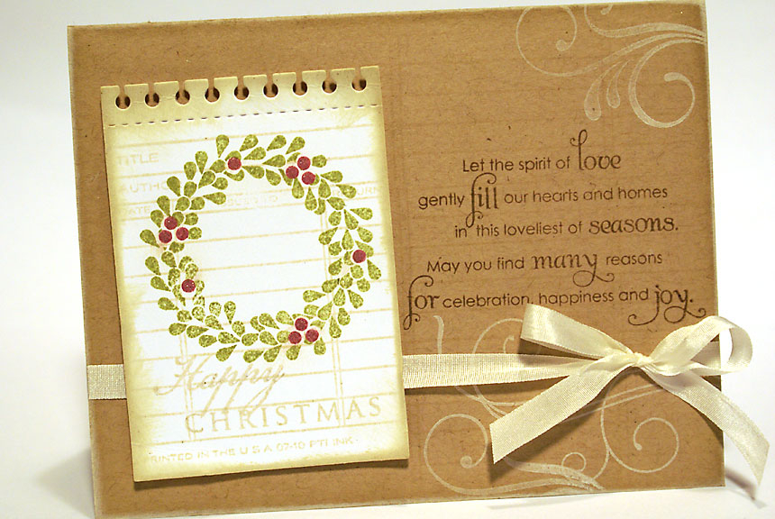 stamps: A Wreath for all Seasons, Inside &amp; Out: Holiday, Fancy Flourishes, Library Card<br...