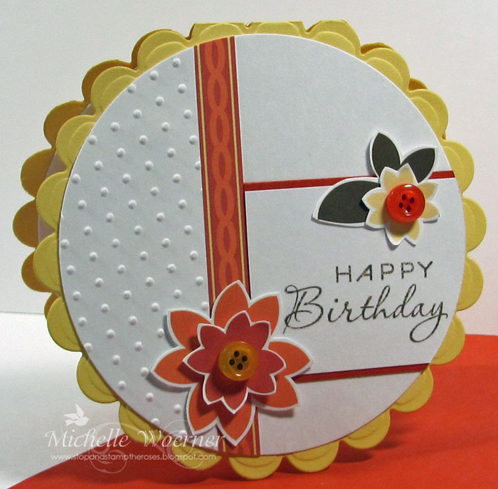 Circle card made with Volume 9 color couture