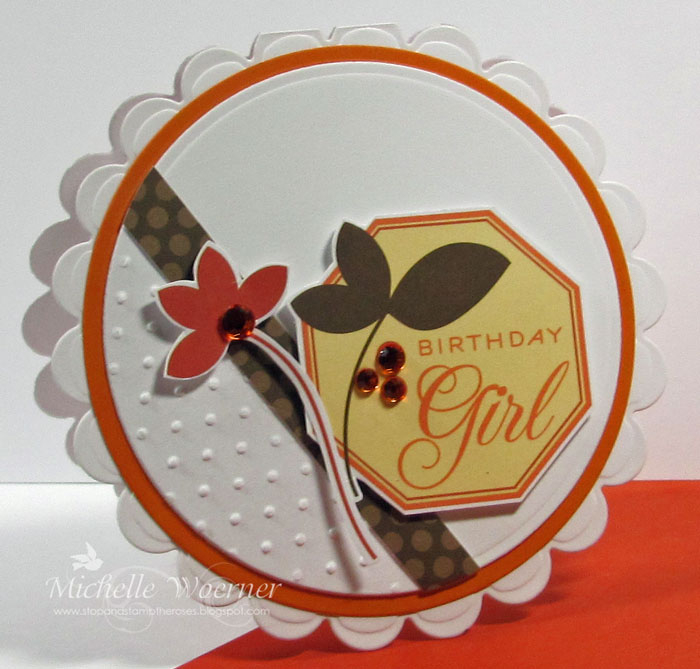Circle card made with Volume 9 color couture