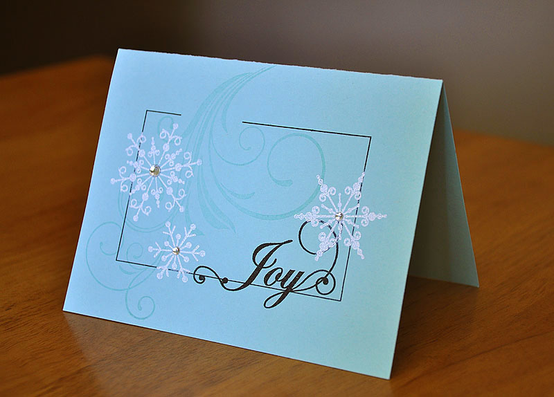 Stamps: Framed, Snowflake Serenade &amp; Fancy Flourish<br />
Ink: True Black, Fresh Snow &amp;...