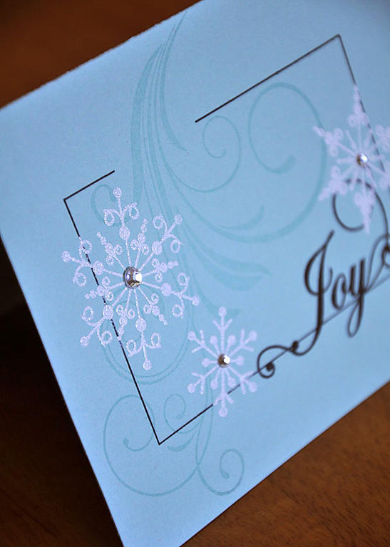 Stamps: Framed, Snowflake Serenade &amp; Fancy Flourish<br />
Ink: True Black, Fresh Snow &amp;...