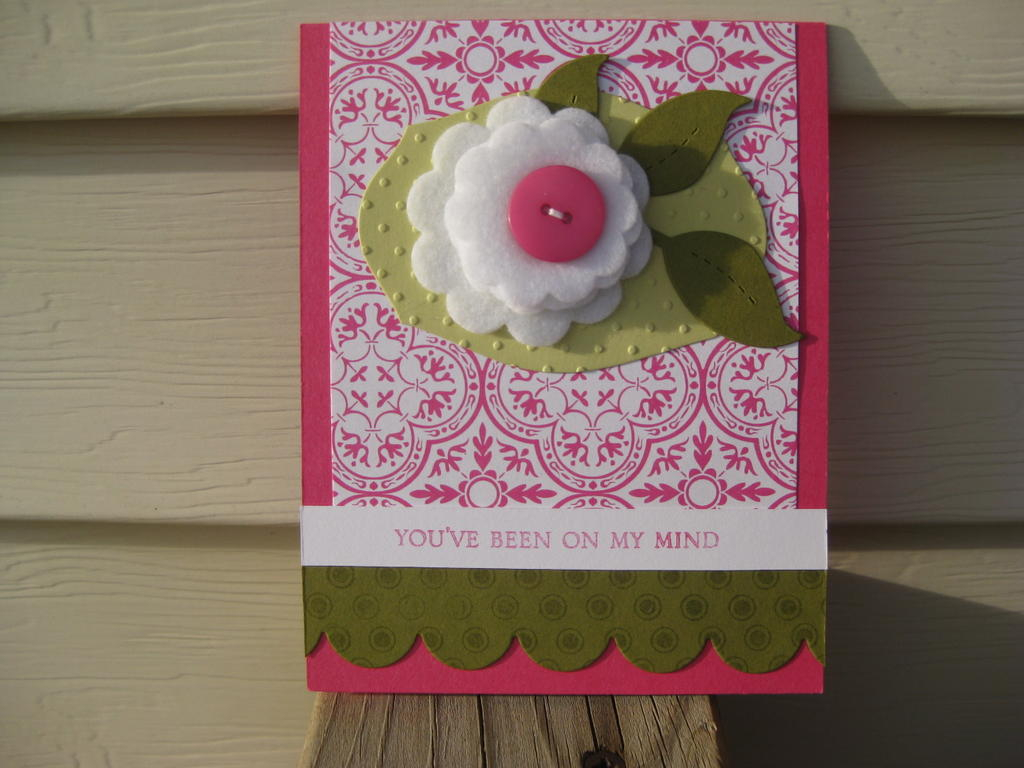 felt flower/you've been on my mind