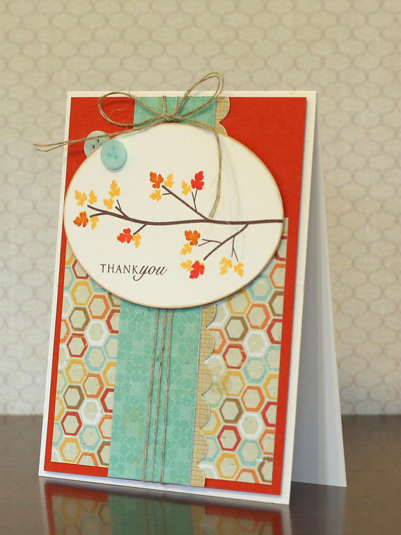 Supplies:<br />
<br />
Stamps - PTI out on a limb revised, round and round<br />
Inks - SU!...