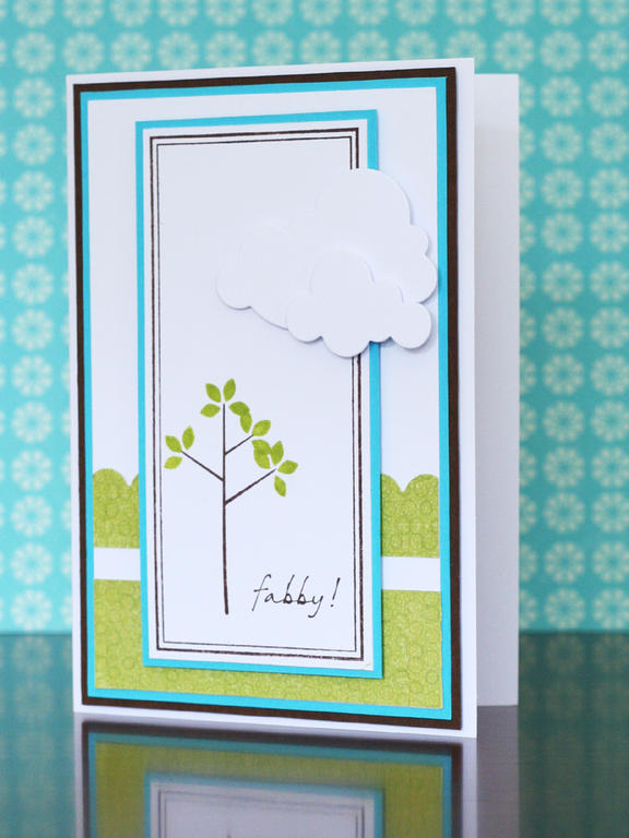 Supplies:<br />
<br />
Stamps - WMS teeny trees, PTI take note<br />
Ink - American Crafts...