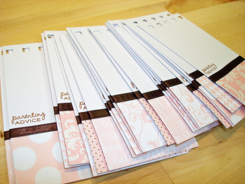 Baby Shower Parent Advice Cards