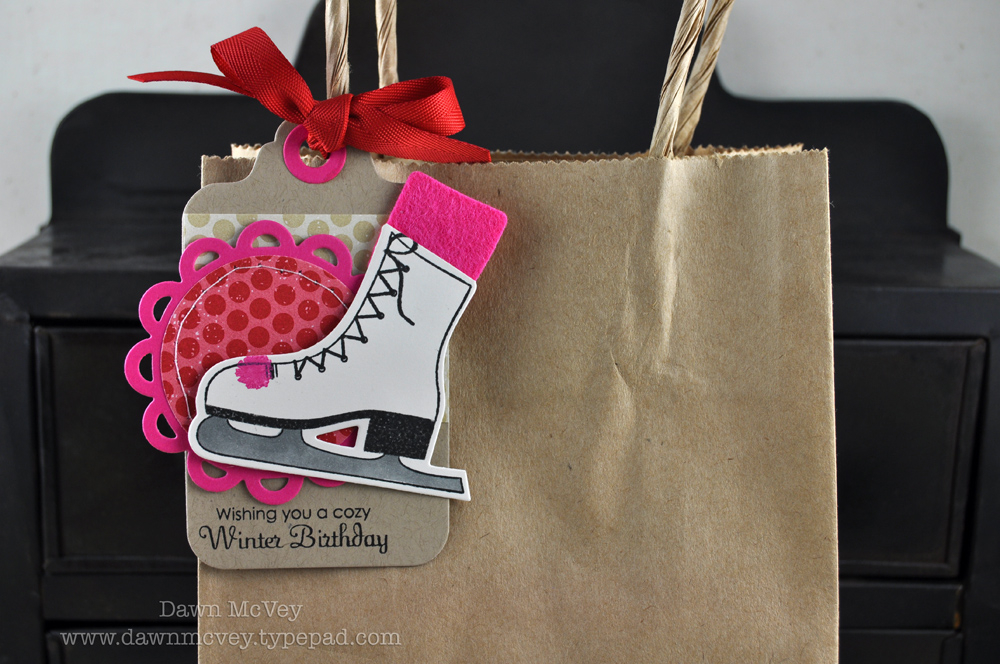 Paper: kraft, vintage cream, raspberry fizz, <br />
Stamps: On Ice<br />
Ink: true black,...