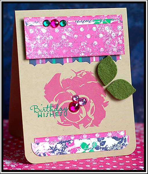 A clean &amp; simple card with a featured sentiment from Asian Fusion stamp set by PTI.  (The...