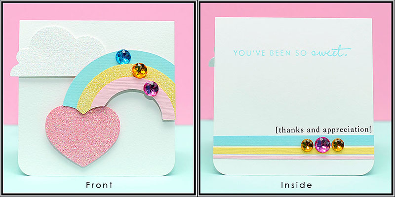 A mini card using YOF: Sweet Peas by PTI, and my Cricut Expression.  Thanks for looking!