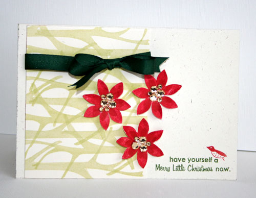 stamps: Merry Little Christmas<br />
ink: Pure Poppy, Spring Moss, New Leaf<br />
paper:...