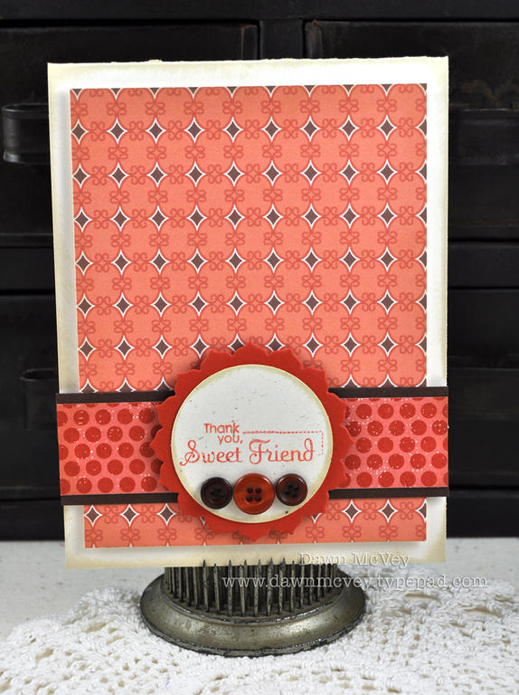 {Thank You, Sweet Friend supplies}<br />
Paper: vintage cream, rustic cream, terracotta tile,...