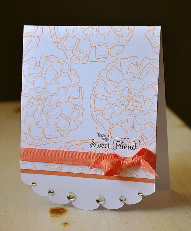 Stamps: Year of Flowers: Marigolds &amp; On Ice (sentiment)<br />
Ink: True Black &amp; Dried...