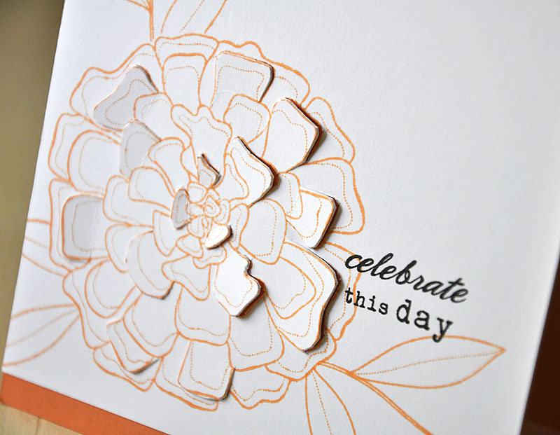 Stamps: Year of Flowers: Marigolds &amp; Mini Scrapbook Series Journaling Circles (sentiment)<br...