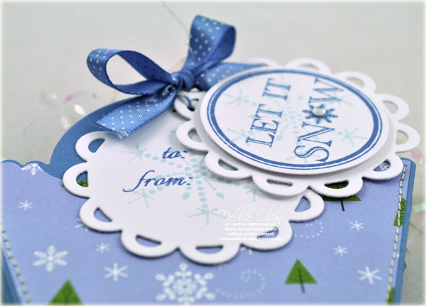 Stamps: 2010 Holiday Tags<br />
Patterned Paper: Christmas Print<br />
Cardstock: Blueberry...