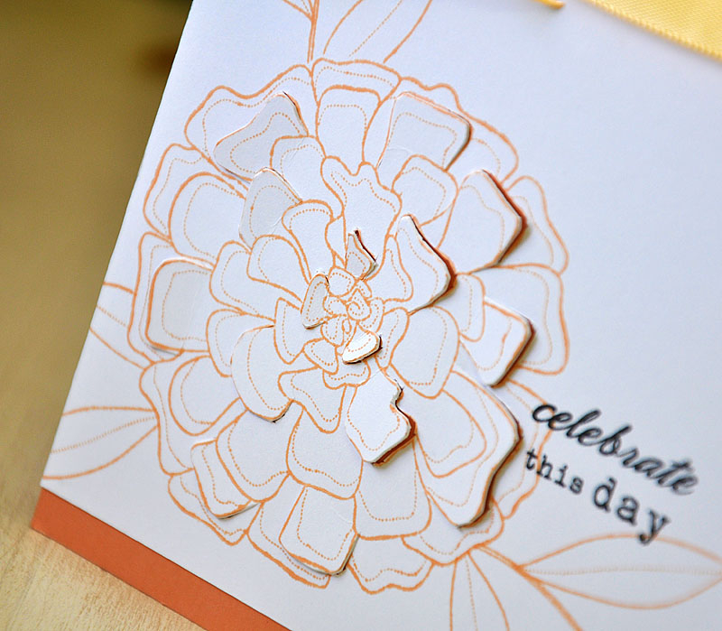 Stamps: Year of Flowers: Marigolds &amp; Mini Scrapbook Series Journaling Circles (sentiment)<br...