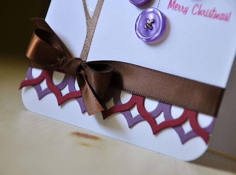 Stamp:  Merry Little Christmas<br />
Ink:  Dark Chocolate &amp; Raspberry Fizz<br />...