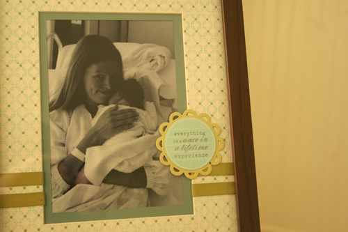 Nursery Frame<br />
<br />
Stamps: Mini Scrapbook Series: Journaling Circle, Background...