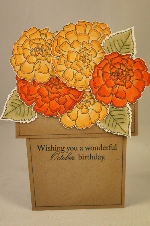 October Birthday<br />
<br />
Stamps: YOF: Marigold, Calendar Basics, Delightful Dahlia<br />...