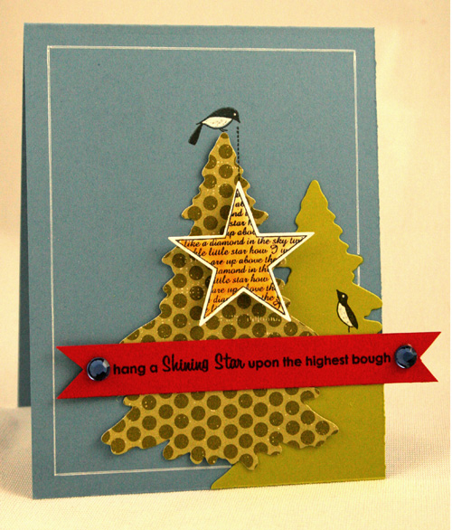 Hang a Shining Star Card<br />
Stamps: Merry Little Christmas, Star Prints<br />
Dies:...