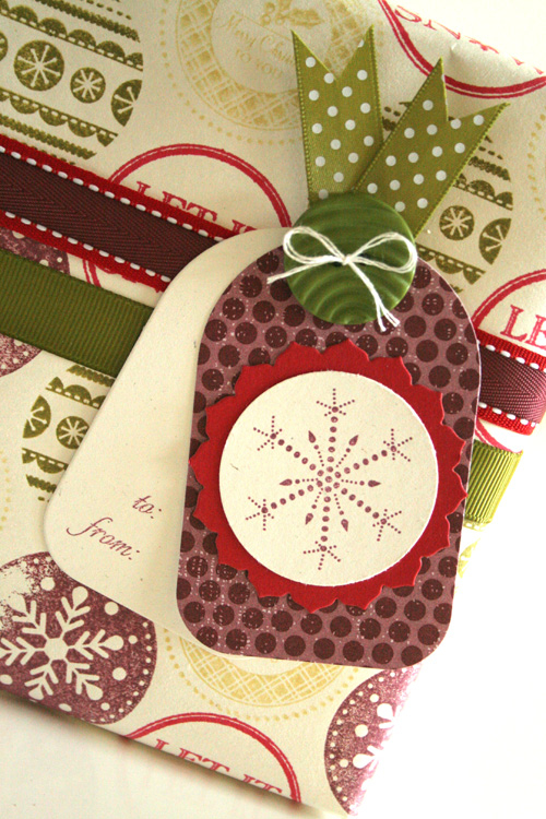 Stamps: 2010 Holiday Tag set<br />
Ink: PTI Scarlet Jewel, Pure Poppy, Ripe Avocado, and Spring...