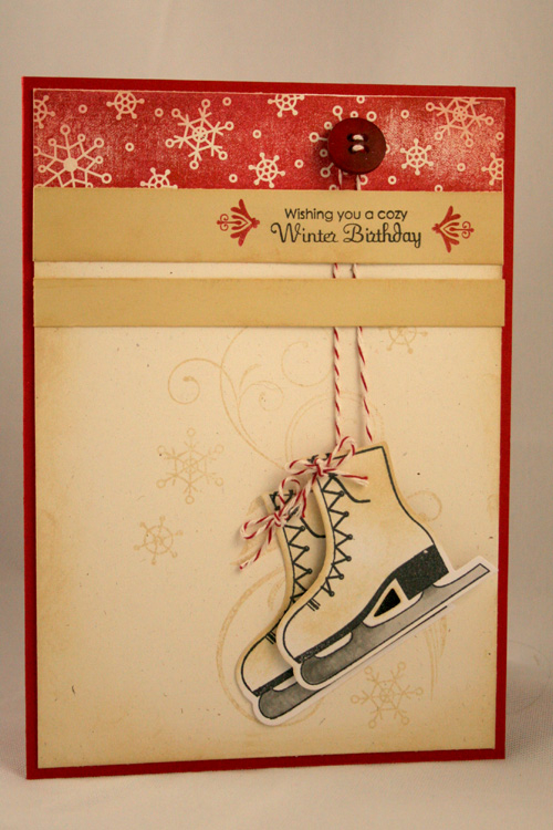 Winter Birthday<br />
<br />
Stamps: On Ice, Rustic Snowflakes, Big &amp; Bold Holiday Wishes,...
