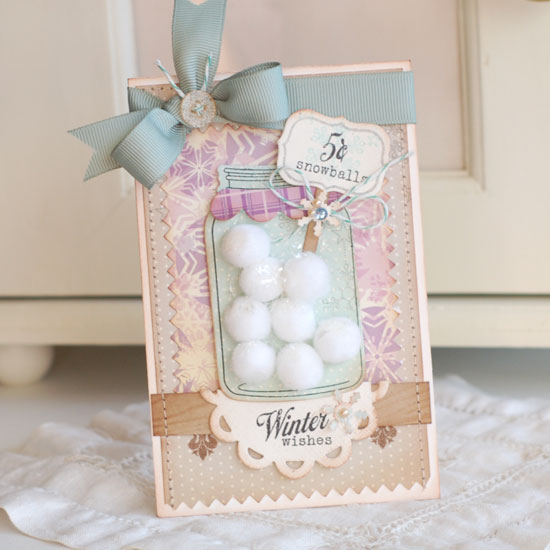 Stamps:  Friendship Jar, Friendship Jar Holiday Fillers, Embellishments<br />
Ink:  True Black,...