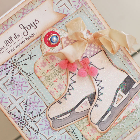 Stamps:  On Ice<br />
Ink:  True Black, Plum Pudding<br />
Cardstock:  Rustic Cream<br />...