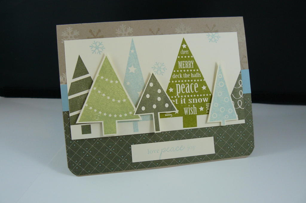 Love this color combo for a masculine christmas card
