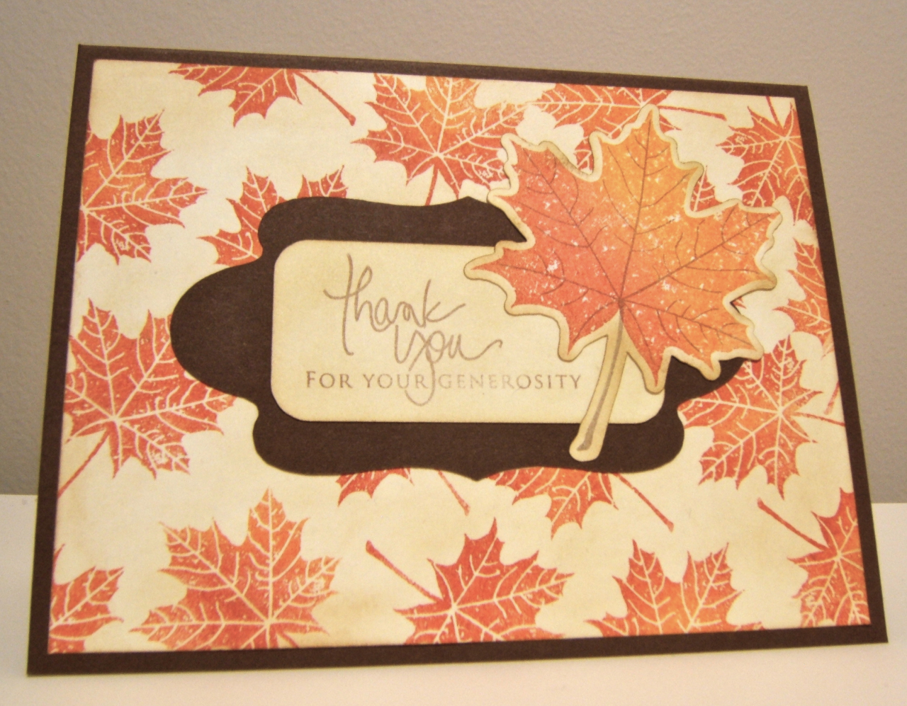 Stamps: Leaf Prints, Signature Greetings<br />
<br />
CASEd from one of Niki Este's...