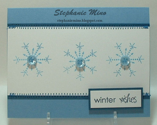Love Blueberry Sky...........and I love it even more with snowflakes!!!  2010 Holiday tags...