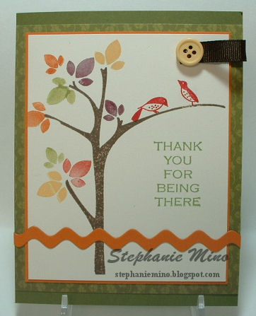 Merry Little Christmas made a merry little Autumn card!  ;-)