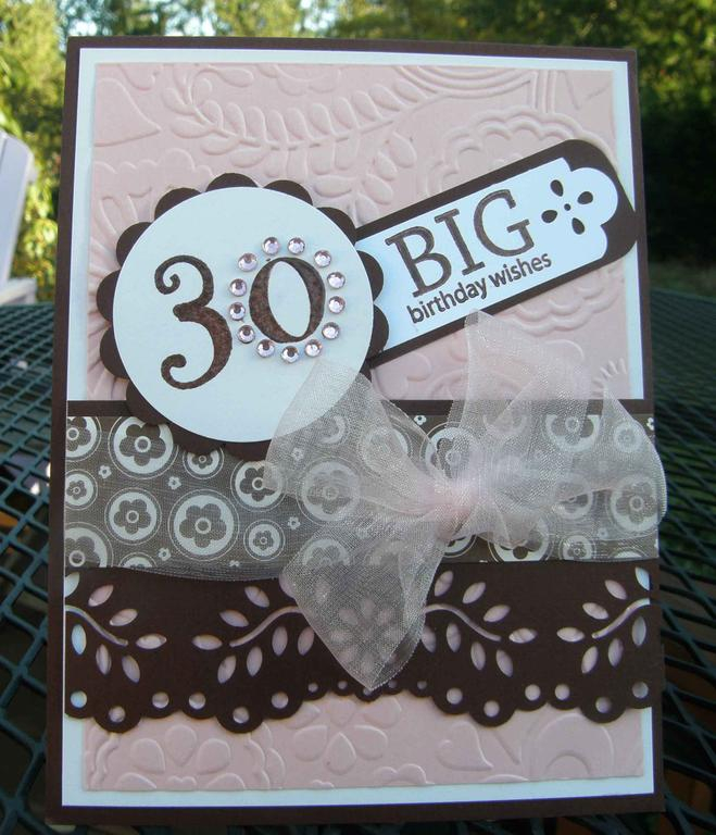 30&#039;th Birthday Card for my niece