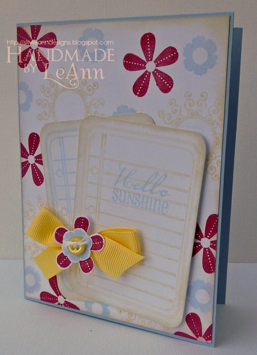 Hello Sunshine!<br />
<br />
-All Papertrey Ink unless noted-<br />
Stamps: Let It Shine...