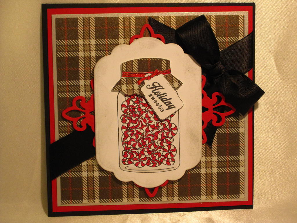 This card is a combination of paper piecing and die cuts.  The image was stamped and then...