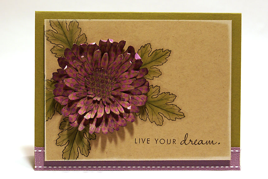 stamps: Year of Flowers: Mums<br />
<br />
ink: True Black, Fresh Snow<br />
<br />...