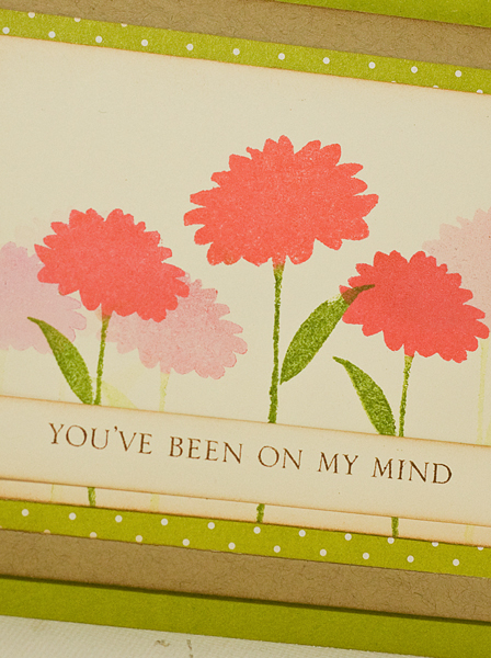 * Stamps- Larger Than Life, Big &amp; Bold Greetings<br />
    * Ink- Landscape, Berry Sorbet,...